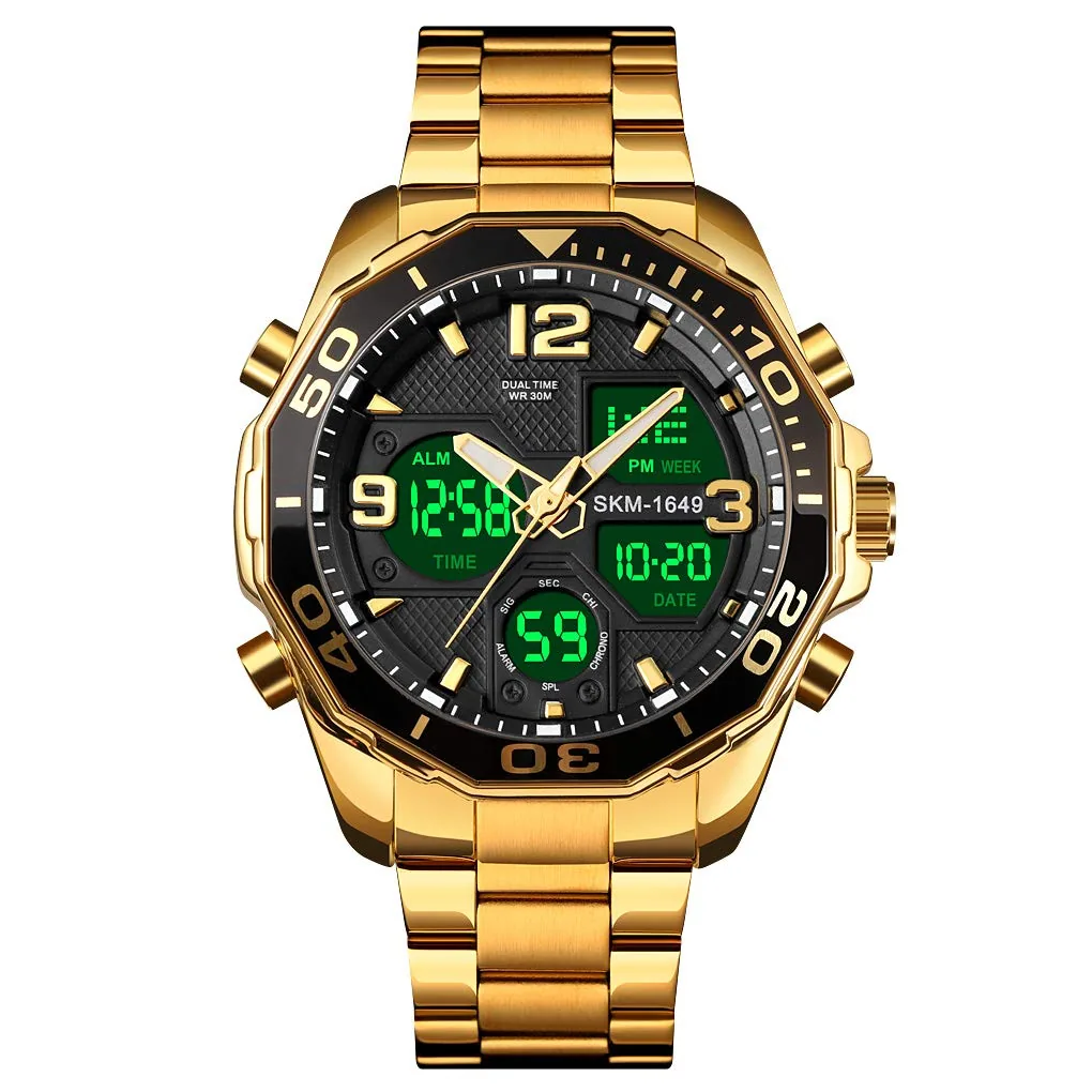 VIGOROSO Digital Analog Watch Men's Wrist Watches for Men Waterproof Watch